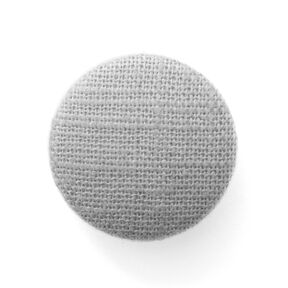 Bouton recouvert, Lin moyen – gris, 
