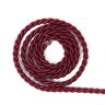 Cordelette en satin effet trame unie - rouge bordeaux,  thumbnail number 1