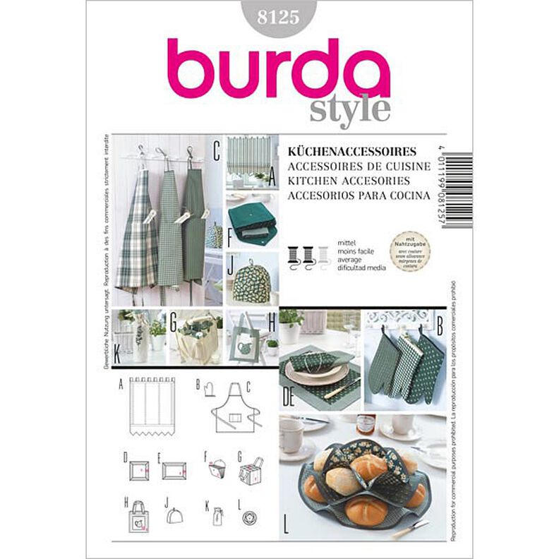 Accessoires de cuisine, Burda 8125,  image number 1