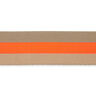 Sangle de sac fluo [ 40 mm ] – orange néon/beige,  thumbnail number 1
