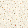 Tissu double gaze de coton Fleurs et hérisson – écru,  thumbnail number 1