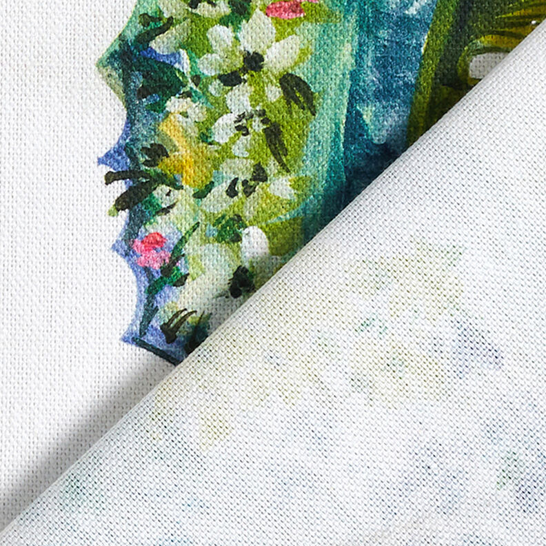 Tissu de décoration Semi-panama Animaux marins – vert,  image number 4