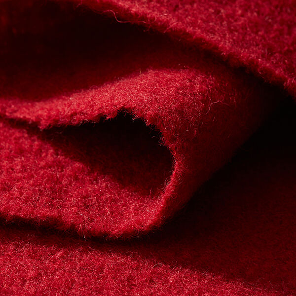 Loden de laine foulé – carmin,  image number 4