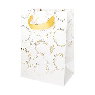 Sachet cadeaux Couronnes | Rico Design – blanc, 