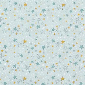Popeline coton Ciel étoilé – bleu bébé, 