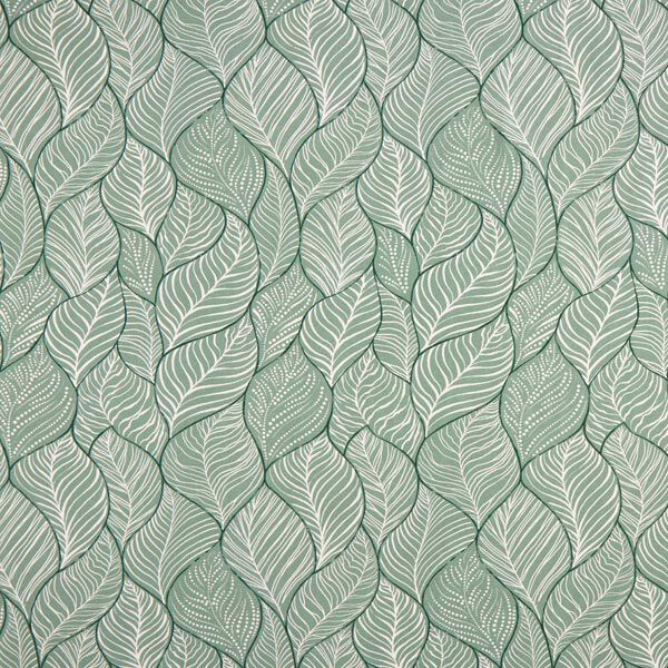 Tissu de décoration semi-panama feuilles simples – roseau,  image number 1