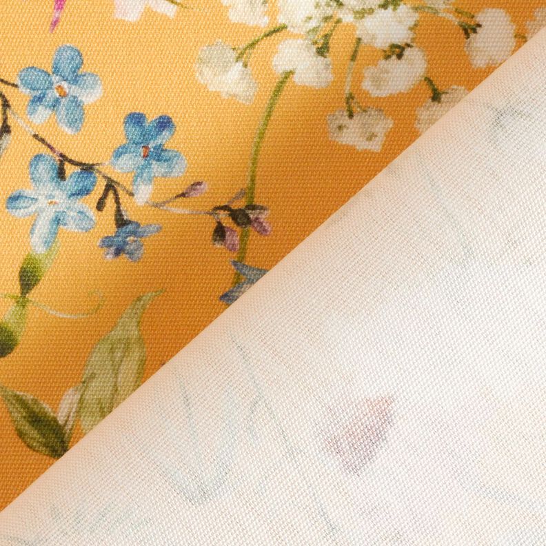 Tissu d’extérieur Canvas fleurs sauvages – jaune soleil,  image number 5