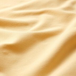 Molleton coton léger uni – jaune vanille, 