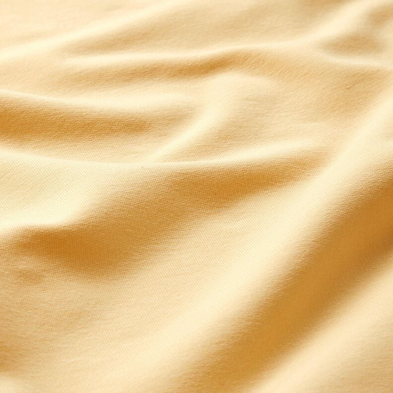 Molleton coton léger uni – jaune vanille,  image number 4
