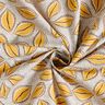 Tissu en coton Cretonne Feuilles artistiques – jaune curry,  thumbnail number 3