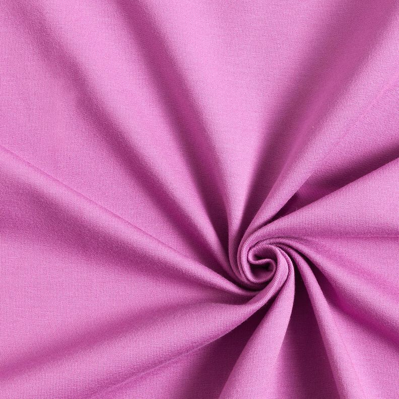 French Terry léger uni – lilas rouge,  image number 1