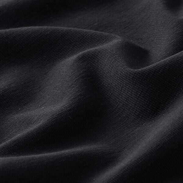 GOTS Jersey coton | Tula – noir,  image number 2
