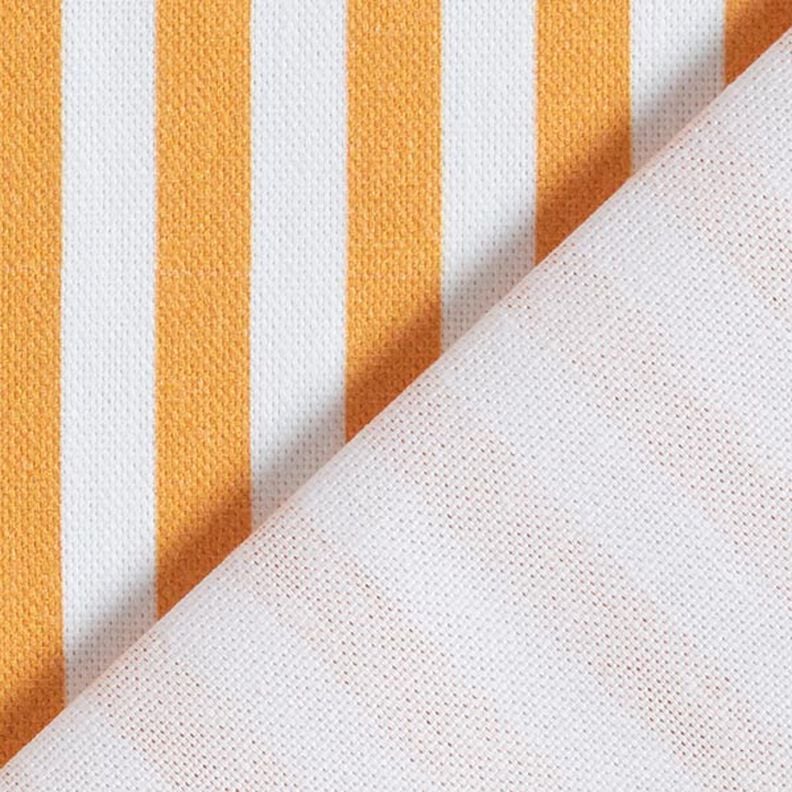 Tissu de décoration Semi-panama rayures verticales – orange clair/blanc,  image number 4