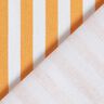 Tissu de décoration Semi-panama rayures verticales – orange clair/blanc,  thumbnail number 4