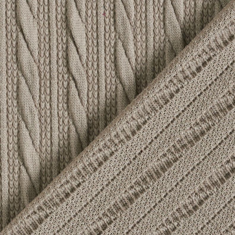 Tricot Cloqué Torsades – argent, image number 4