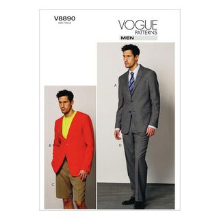 Costume : Veste|Short|Pantalon, Vogue 8890 | 44 - 56, 