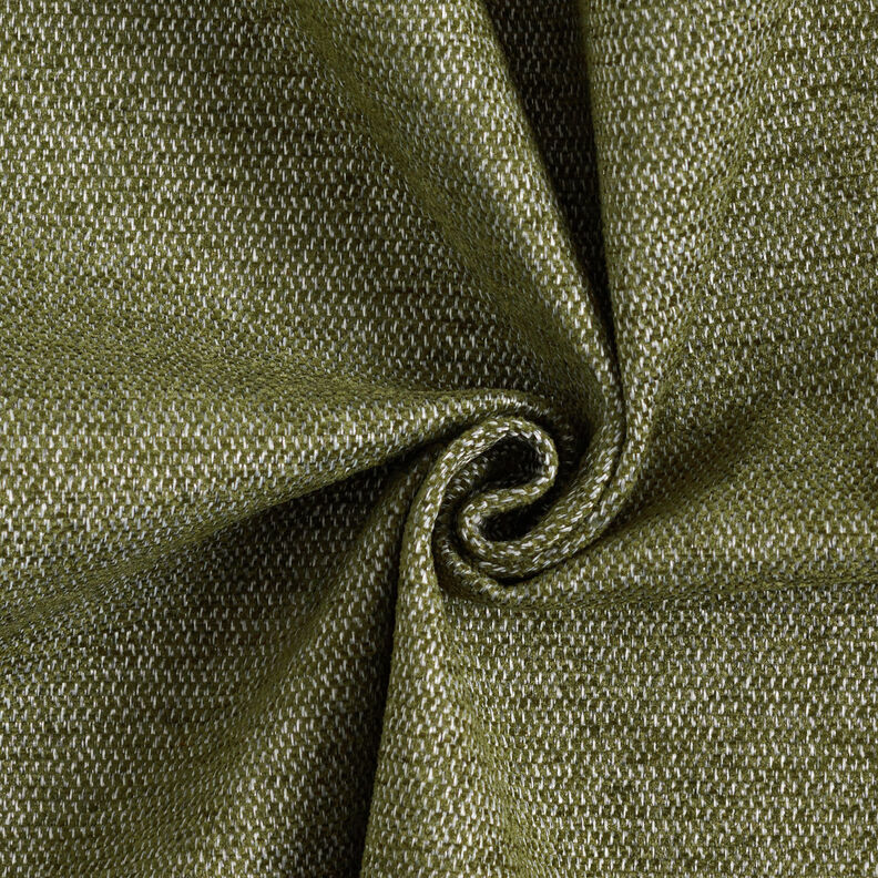 Tissu de revêtement Chenille Chiné – olive foncé/argent, image number 1