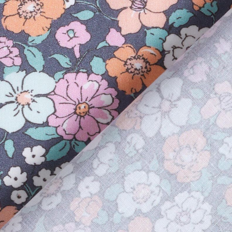 GOTS Popeline coton Prairie fleurie | Poppy Fabrics – gris schiste,  image number 4