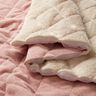 Tissu matelassé Velours côtelé à losanges avec envers fourrure – vieux rose,  thumbnail number 2