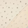 GOTS Tissu double gaze de coton fleurs romantiques  | Poppy Fabrics – beige clair/cannelle,  thumbnail number 4