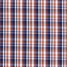 Tissu pour chemise à carreaux classiques – bleu marine/cuivre,  thumbnail number 1