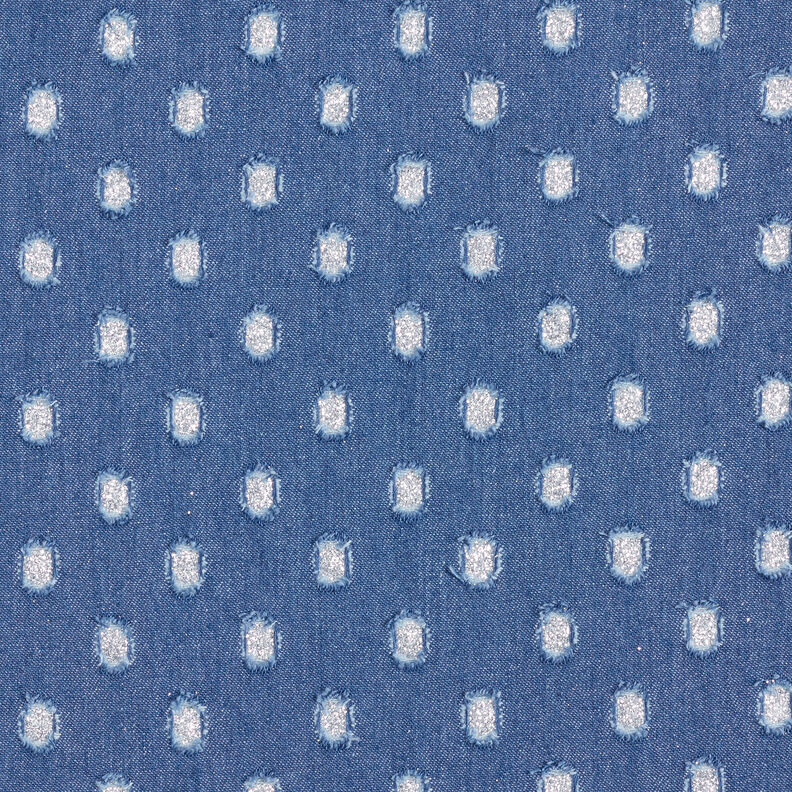 Denim Points pailletés – bleu jean,  image number 1