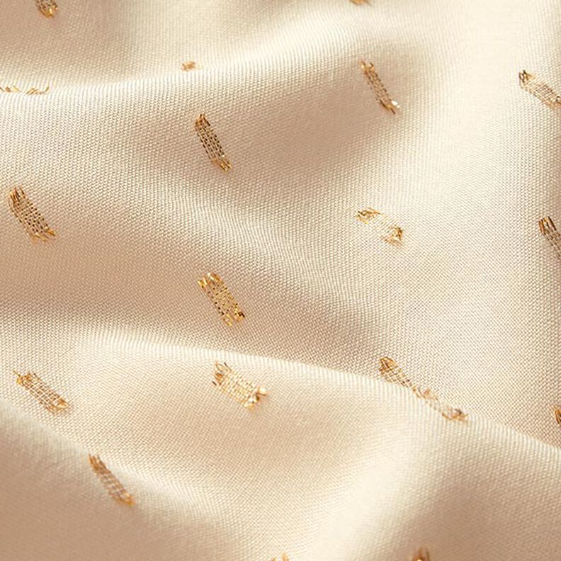 Tissu en viscose gouttes scintillantes – sable,  image number 3
