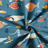 Tissu en coton Cretonne Banc de poissons – gris bleu,  thumbnail number 3