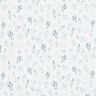 Jersey coton Branches et fleurs délicates aquarelle Impression numérique – ivoire/bleu jean,  thumbnail number 1