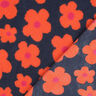 Ourson Fleurs | Poppy Fabrics – bleu marine/orange,  thumbnail number 5