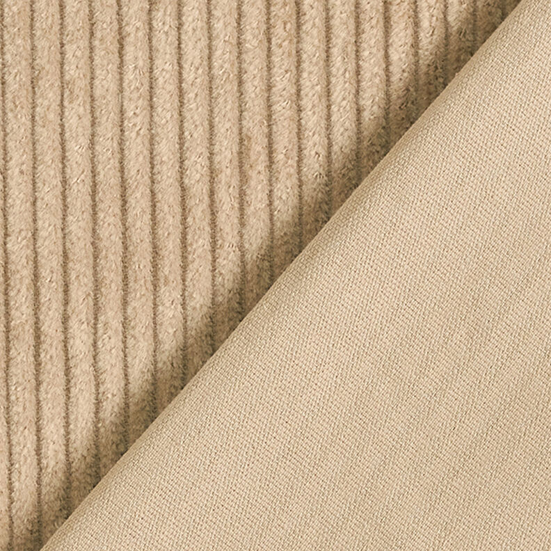 Velours côtelé large prélavé Uni – beige,  image number 3