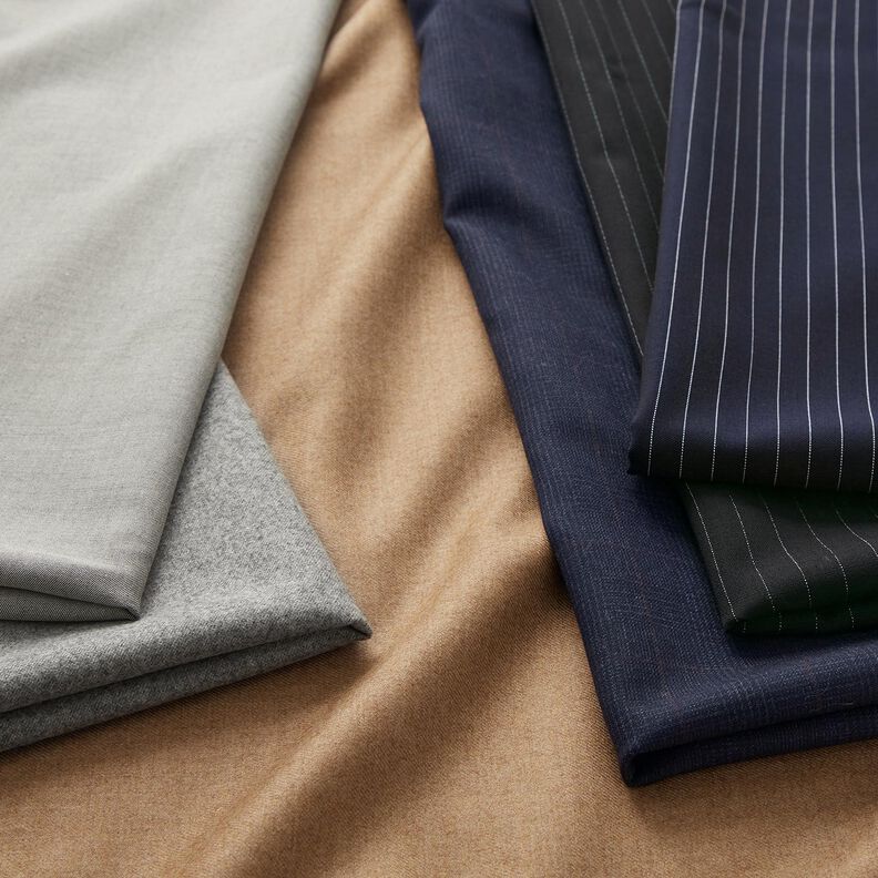 Mélange de laine stretch unie – gris clair,  image number 4