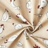 Tissu de décoration Semi-panama poules – nature,  thumbnail number 3