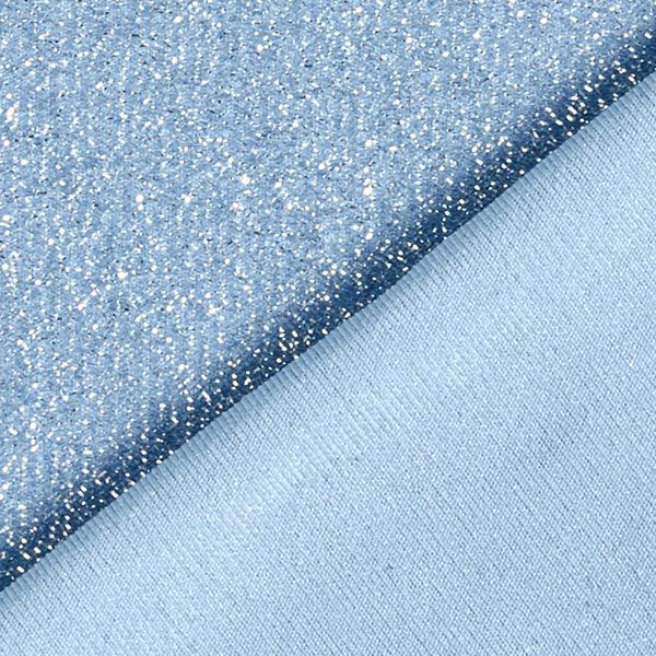 Jersey scintillement Lametta Glamour – bleu clair,  image number 3
