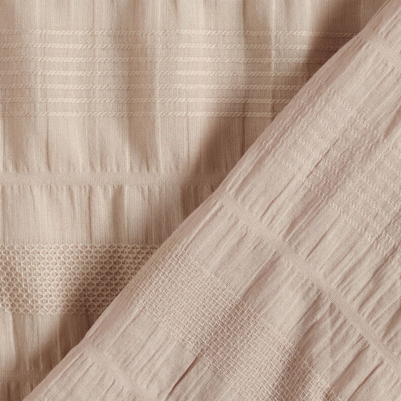 Tissu en coton smocké – amande,  image number 5