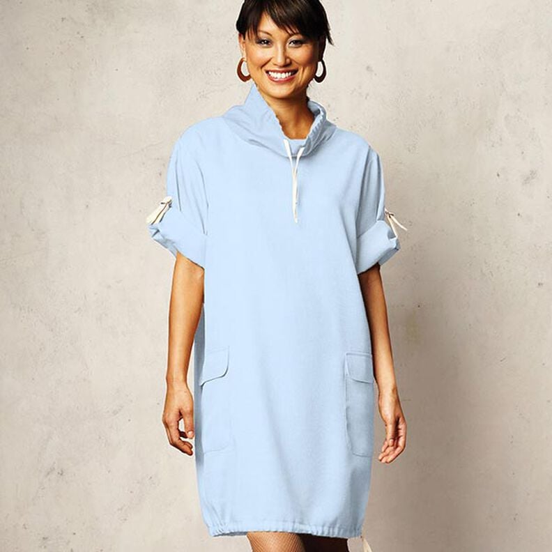 French Terry léger uni – bleu clair,  image number 9