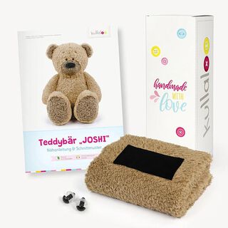 Coffret cadeau peluche : Patron en papier, peluche et 1 paire d'yeux de sécurité [ 11 x 32 x 11 cm ], 
