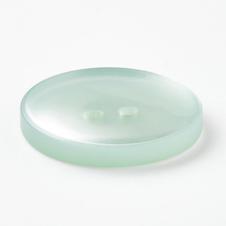 Bouton 2 trous brillant [Ø 25 mm] – menthe clair,  image number 2