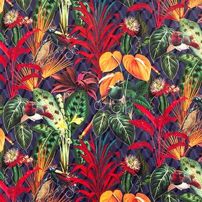 Velours de décoration Premium Jungle sombre, 
