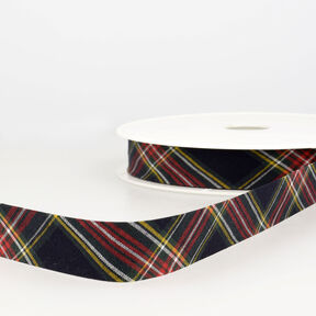 Biais Tartan [20 mm] – noir, 
