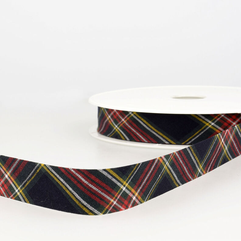 Biais Tartan [20 mm] – noir,  image number 1