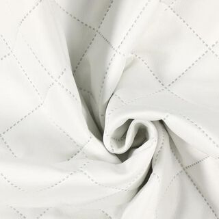 Tissu de revêtement Imitation cuir matelassé – blanc, 
