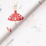 Tissu en coton Cretonne animaux dansants – blanc/rouge,  thumbnail number 4