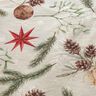 Tissu de décoration Jacquard Lurex branches de sapin – nature/or,  thumbnail number 5