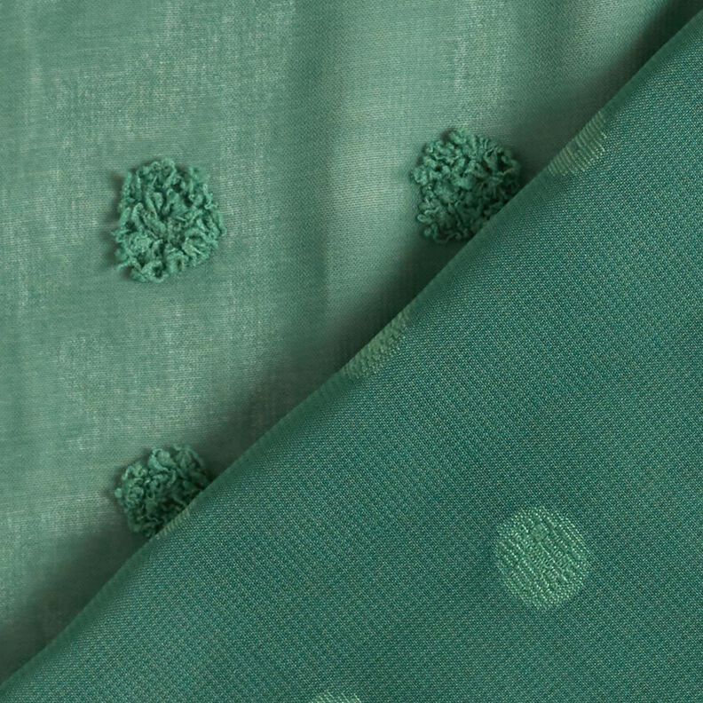Mousseline Gros pois Dobby – vert sapin,  image number 4