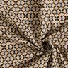 Tissu en coton Cretonne Carreaux à fleurs – noir/taupe clair,  thumbnail number 3