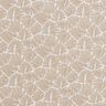 Coton enduit Mini feuilles abstraites – beige/blanc,  thumbnail number 1