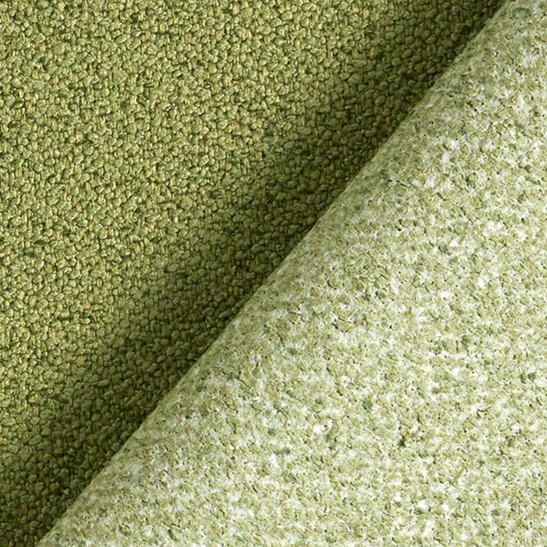 Tissu de revêtement Bouclette fine – vert clair,  image number 3