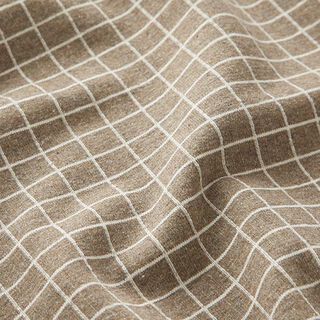 Jersey coton motif carreaux – olive foncé, 