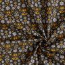 Tissu en coton Cretonne Fleurs grimpantes – noir/jaune curry,  thumbnail number 3